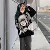 Felpe con cappuccio da donna HOUZHOU Anime Stampa Donna Harajuku Gotico Autunno Pullover Abiti in stile giapponese Felpa con cappuccio Oversize Streetwear 221109