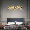 샹들리에 현대식 크리스탈 LED 샹들리에 홈 실내 조명 광택 살 거실 침실 장식 황금빛 조명 비품