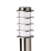 Waterproof E27 12W LED Garden Pathway Lawn Light Stainless Steel Pillar Outdoor Courtyard Villa Landscape Bollards Lamps