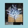 Decorazioni da giardino Led Cherry Blossom Tree Light 480Pcs Bbs 1/5M Altezza 110/220Vac Sette colori per opzione Antipioggia Outdoor U Drop Dhhnb