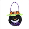 Other Festive Party Supplies Kids Halloween Candy Bags Gold Veet Pumpkin Bag Witches Bucket Gift Storage Decorations Drop Delivery Dhi3B