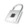 Smart Lock Thumbprint Door Padlocks Rechargeable Fingerprint Padlock Quick Unlock Keyless USB 221108