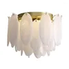 مصابيح قلادة رجعية أبيض تقليد الفن الإيطالي مصباح زجاجي مصباح حديث