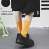 Уличный хип-хоп модный скейтбординг спортивные носки в стиле колледжа хлопковые чулки в середине кальф