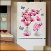 Wall Stickers 3D Threensional Selfadhesive Wall Sticker Glass Refrigerator Door Tv Background Bedroom Room Decoration Stickers 40Cm Dhngw