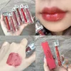 Lip Gloss Ice Crystal Mirror Lipstick Matte Texture Lipgloss Waterproof Sweat Resistant Long Lasting Rose Jelly Glaze Red Makeup