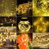 Dizeler 6pcs LED String Lights Peri Düğmesi Pil Çalışan Çelenk Işığı Noel Düğün Partisi Dekorasyonu Noel