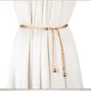 Cinture semplici in metallo con la cintura a catena designer di donne pantaloni catene gioielli regolabili da donna regolabile vestito a fessura oro sottile cinghia