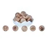 Baby Teethers Toys Mabochewing 100sts Anpassa lasermönster Round Beech Wood Pärlor 221109