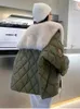 Vestes pour femmes KBAT Hiver Duvet de Canard Veste Manches Chauve-Souris Manteau Surdimensionné Fluffy Fausse Fourrure Chaud Parkas Grand Imperméable Survêtement 221109