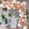 Julfestleveranser Rose Gold Balloon Chain Set Wedding Birthday Wedding Room Arrangemang