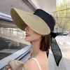 Ball Caps Hat For Women Summer Beach Sunscreen Sunshade Women's Big Vacation Baseball Cap Drying Frame