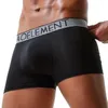 Sous-vêtements AOELEMENT Sous-vêtements anti-marche Boxer U-convexe pour hommes Short Modal Scrotum Sac de soutien Culotte mi-taille