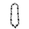 Choker Punk Femmes Hommes Épines Chaîne Collier Noir Unisexe Hip Hop Mode Accessry Streetwear