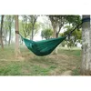 Hammocks Única hammock hammock adulto mochila ao ar livre viagens de sobrevivência caça a cama de dormir portátil com 2 tiras sobers sy-016