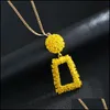 Pendant Necklaces Pretty Statement Necklace Pendant Design Long Chain Geometric Exaggerate Jewelry Accessories Maxi Drop Delivery Ne Dhmid