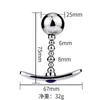 Masaż zabawka pojedyncza kulka sm koralika ciągnąca metalowa wtyczka analna do wychodzenia z noszeniem kotwicy podstawa wtyczka anal anal dioder dorosły seksowna zabawka