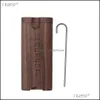 Other Smoking Accessories Cournot High Quality Wooden Dugout With Ceramic One Hitter Metal Cleaning Hook Tobacco Smoking Pipes Porta Dhlig