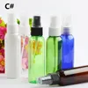 60 ml Empty Transparent Plastic Spray bottle Fine Mist Perfume bottles Water for carrying out air freshener Needle Childproof Caps 2oz 60ml Foamer Lotion Pump