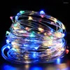 Cordes 2 pièces fil de cuivre LED fée guirlande lumineuse décor de chambre décorations esthétiques pour la maison noël vacances éclairage Luces De Navidad