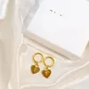 Stud Vintage Designer Dangle Earrings Alphabet Initial Letter Gold Cute Heart Charm Earrings For Women Lovers Jewelry Gift R230619