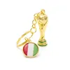 Wholesale Hercules Keychain World Cup Football Peripheral Country Flag Keychains Fan Gift Collection
