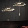 Lustres Lustre nordique LED cristal moderne salon Lustre en verre éclairage de luxe Restaurant suspendus plafonniers