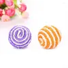 Cat Toys 3pcs Pet Sisal Rope Weave Ball Teaser Gioca Tessuto da masticare Rattle Scratch Chat Catch Giocattolo interattivo