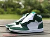2023 Chicago Lost Found Found Jumpman 1 1S Basketball Shoes Turbo Turbo Blue Pine Green Gorn