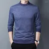 Erkek Sweaters Marka Sıradan T Shirt Erkekler Bahar Sonbahar O yaka Uzun Kollu T-Shirt İş Baskı Günlük Tees Üstler Homme