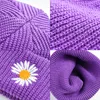 Petit chapeau de laine de marguerite nouveau coréen tricot tricot women a automne hiver homme extérieur chat de froide en gros