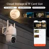 Câmera IP Câmera Solar Wi -Fi Outdoor SV3C 1080p Vigilância sem fio com painel CCTV O ano de armazenamento em nuvem gratuito 221108