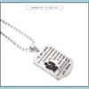 Colliers pendentifs Collier en acier inoxydable à mon amour Couple Dog Tag Colliers Forever Bijoux Présent Drop Livraison Pendentifs Dhiu5