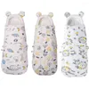 Blankets Baby Cocoon Swaddling Wraps 0-6 Months Born Sleeping Bag Cute Bear Ears Kids' Head Neck Protector Design Diaper