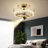 Lustres LED doré luxe salon lustre éclairage nordique moderne minimaliste chambre à manger verre cristal