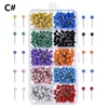 1/8 inch kleine kaart duwpennen kaart tacks plastic kop met stalen punt voor reiskaart stof markering muur bulletin boards retro metalen kleur