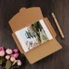 Gift Wrap Boxes 4x6 inch Black White Cardboard Photo Packaging Box Kraft Postcard Envelope Photos Package Case ZA5215