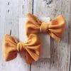 Acessórios de cabelo Focusnorm 2 Pcs Infantil Crianças Bebê Meninas Pin Bow Clips Headwear Fita Bowknot Barrettes