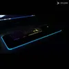 Tapis de souris de jeu souple LED RGB, grand tapis de souris étendu surdimensionné et brillant 8278761