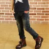 DIIMUU Teenage Boy Jeans Kids Clothing Elastic Waist Denim Pants 513 Years Casuall Classical Straight Long Trousers Y200409312M7117542