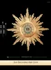 Duvar Saatleri Lüks Güneş Büyük Saat Modern Tasarım İzle Ev Dekoru İskandinav Altın Oturma Odası Dekorasyon Reloj De Pared