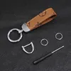 Wholesale Leather Car Key Ring Metal Keychains Hanging Accessories Key Chain Fashion Lanyards