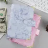 Color Marble Pattern Loose-Leaf Notepad A6 Binder 12pcs Set With Label Paper Envelope Student Office Schedule Recorder