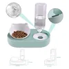 Ciotole per gatti Alimentatori per cani Alimentatore automatico per alimenti con fontana d'acqua Doppio piatto rialzato per bere per s 221109