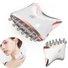 Face Care Devices EMS Microcurrent Guasha Led Light Neck Body Lifting AntiWrinkle Beauty Head Relaxation Massager Huid Verjongingsapparaat 221109