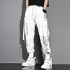 Herrenhose, stilvolle, bequeme Cargohose mit Tasche, atmungsaktive Polyester-Männerhose für Teenager