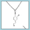 Pendentif Colliers Dopamine Molecar Science Étudiant Collier Drop Delivery Bijoux Colliers Pendentifs Dhcki