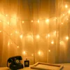 Stringhe Stringa di luci a LED Fata natalizia Luci esterne Ghirlanda Decorazione impermeabile per albero di nozze