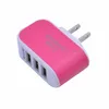 UE US Plug 3 porty USB ładowarka ścienna 5v 3.1A Adapter podróży domowych przenośne ładowarki telefonu Szybkie ładowanie za telefon komórkowy