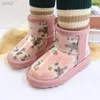 Австралия классические мини-сапоги Clear Kids uggi обувь для девочек дизайнерские желе-малыш малыш детеныш детеныш зима снегом молодежный кроссовка Wggs обувь натуральный черный розовый 26-35